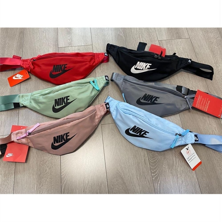 NIKE耐克新潮牌糖果色腰包单肩斜挎包男户...