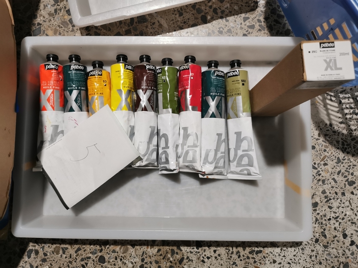 贝碧欧油画颜料200ml 几乎全新，一点点...