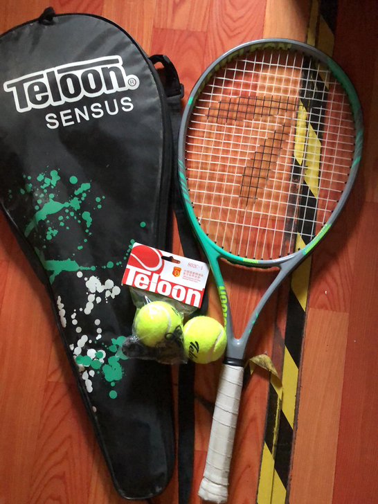 二手闲置网球拍Teloon天龙网球拍送包送...
