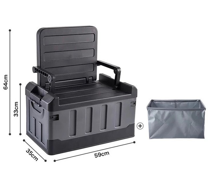 全新汽车折叠可坐后备箱储物箱snowpea...