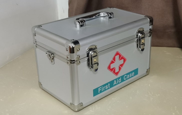 医疗箱医药箱急救箱12寸,铝合金,带锁和背...