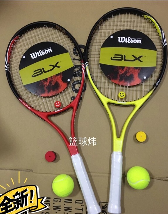 全新威尔胜 wilson网球拍单人初学者男...