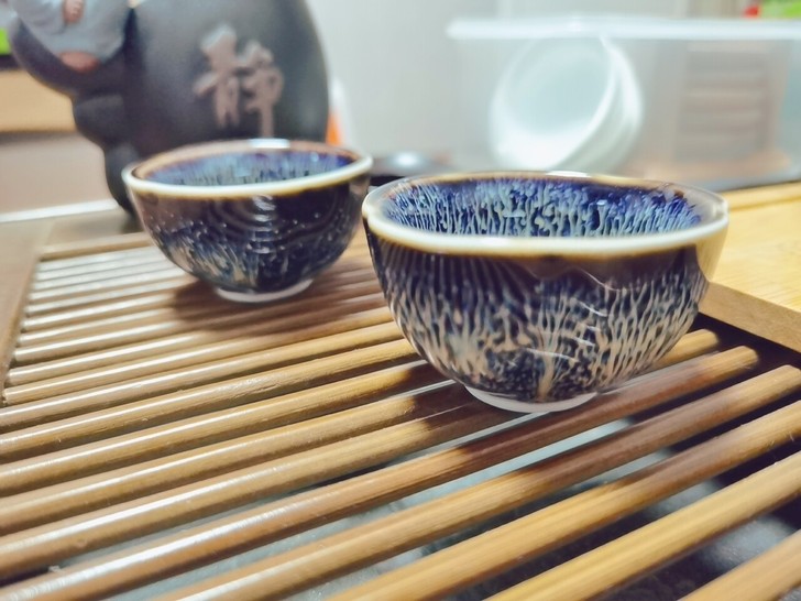 流星建盏,两个一对