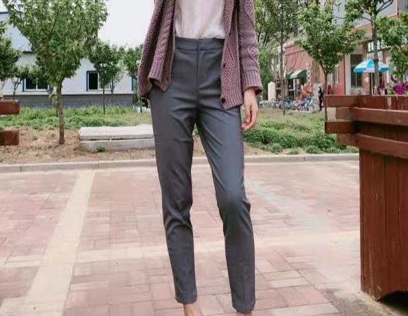 全新灰色西裤 女