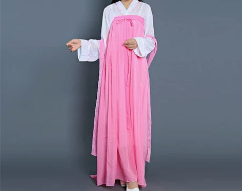 白菜汉服女中国风魏晋风广袖改良女学生古风超...