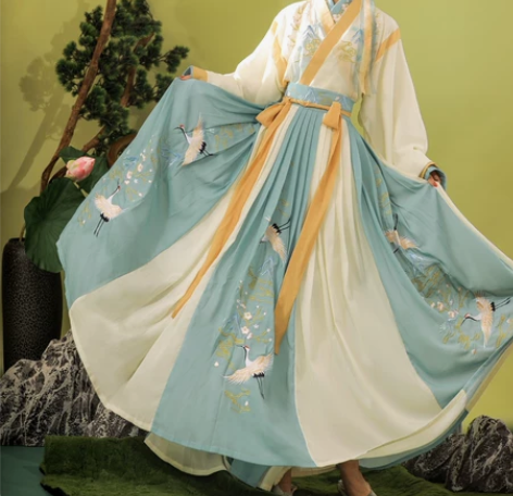 玉术汉服 羽集晋制齐腰魏晋风交领汉服 m码...