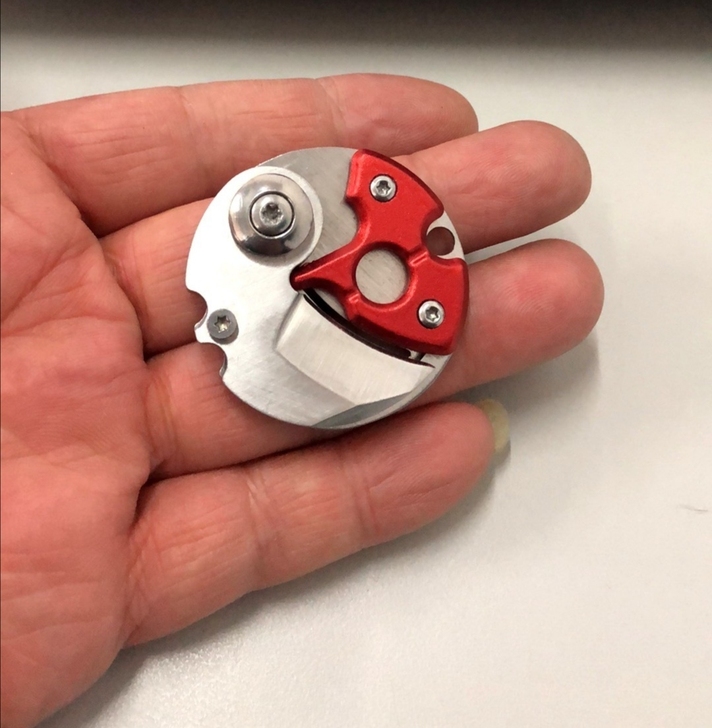 户外随身小工具迷你折叠钥匙扣硬币大小随身E...