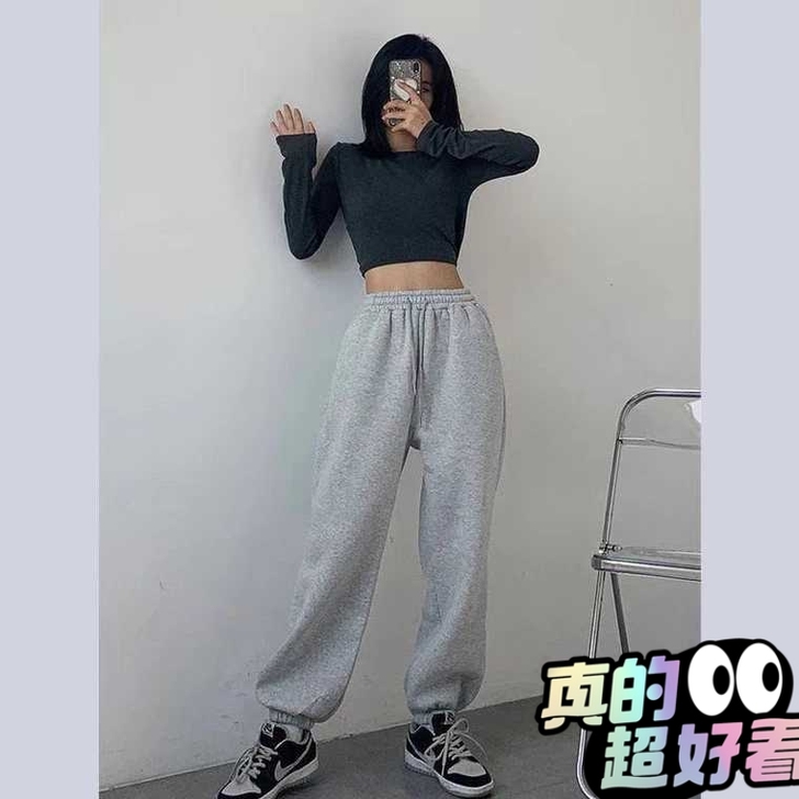 休闲运动裤 版型好不起球 均码胖瘦皆宜 ...