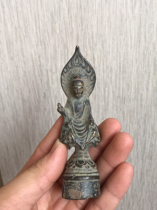 老铜佛像 收来的不知道是什么佛