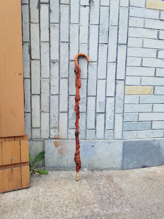 黑果木拐杖,送老人,自己用,当摆设都好看,...