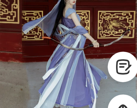 汉服捌伍柒原创异域风敦煌飞天改良汉服女西域...