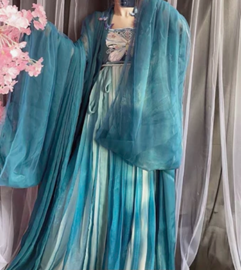 玉术玉术原创汉服女诃子裙唐制大袖衫刺绣汉元...