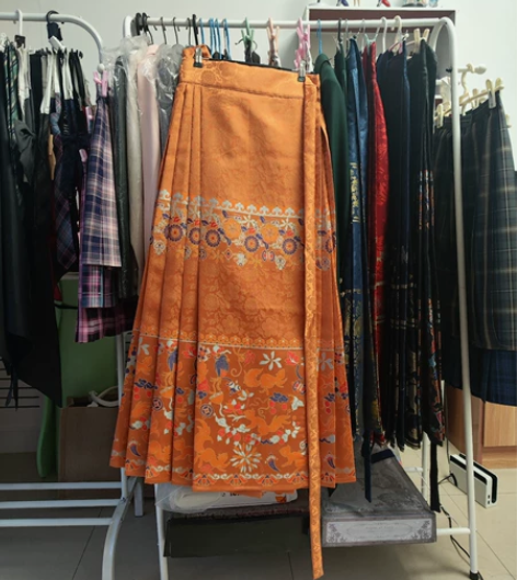 兰若庭 如意 妆花马面 胡萝卜色 s码  ...