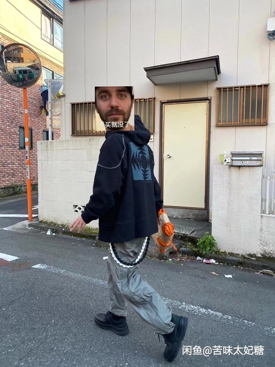 n.hoolywood休闲裤排扣裤灰色