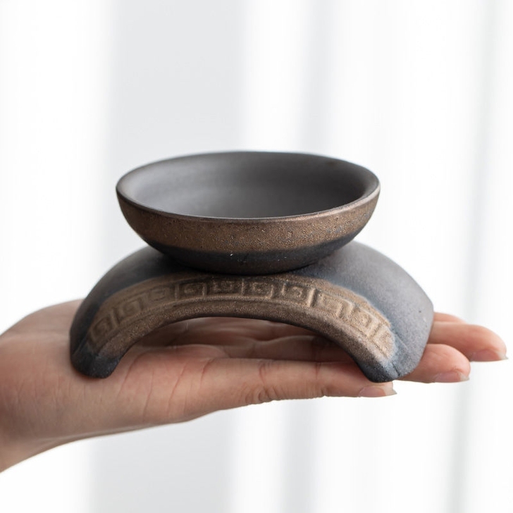 再出两款鎏金陶瓷茶漏！窑变鎏金陶瓷茶漏茶滤...