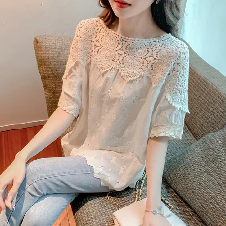 宽松雪纺衫遮肚子女装夏装2021年新款时尚...