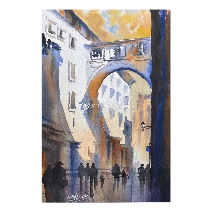 9【九宫格】出售自己画的水彩画作品 尺寸3...