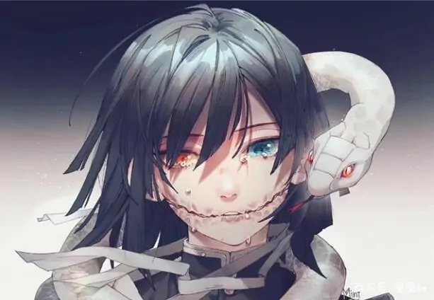 鬼灭伊黑蛇柱cos大全套，带人就行