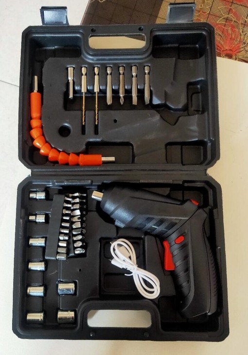 全新 捡漏特价电动螺丝批多功能套装锂电充电...