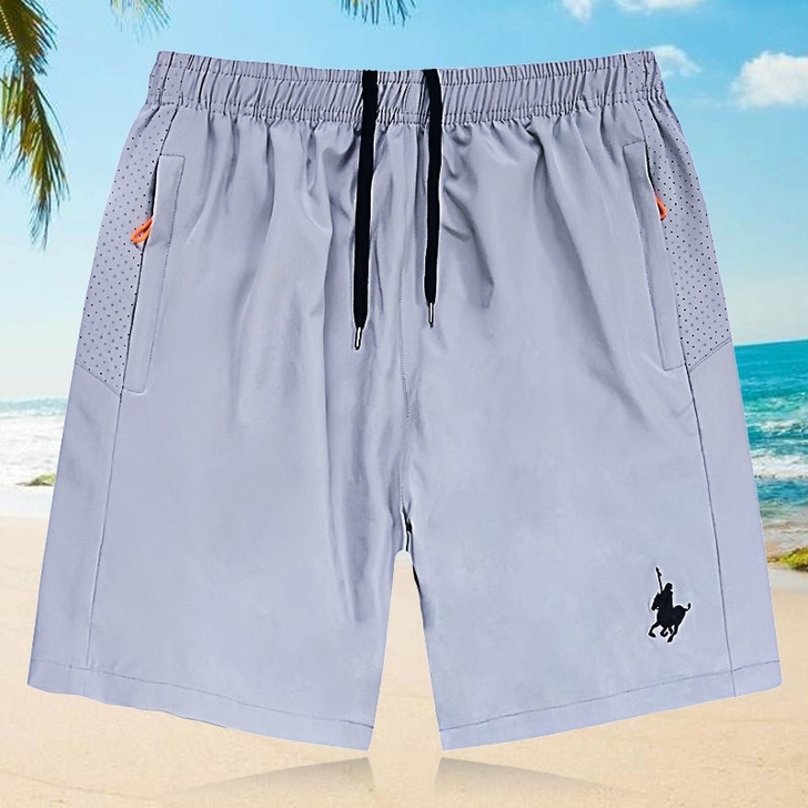 运动短裤男夏季透气宽松速干裤男跑步弹力五分...