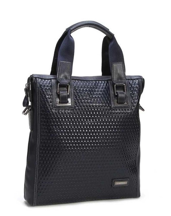 CARTELO卡蒂乐鳄鱼头层牛皮竖款手提包...