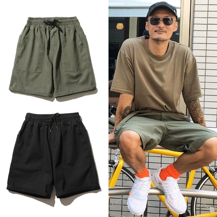 夏季薄款运动休闲短裤  男宽松直筒五分裤 ...