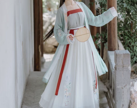 芙蓉 茗月萱原创汉服女宋裤裙褙子四件套日常...
