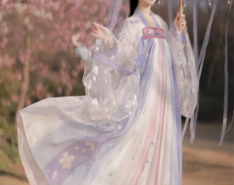 【樱洛】茗月萱齐胸襦裙套装汉服女刺绣正品春...