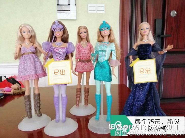 正版美泰芭比娃娃，便宜处理，不议价，不闲聊...