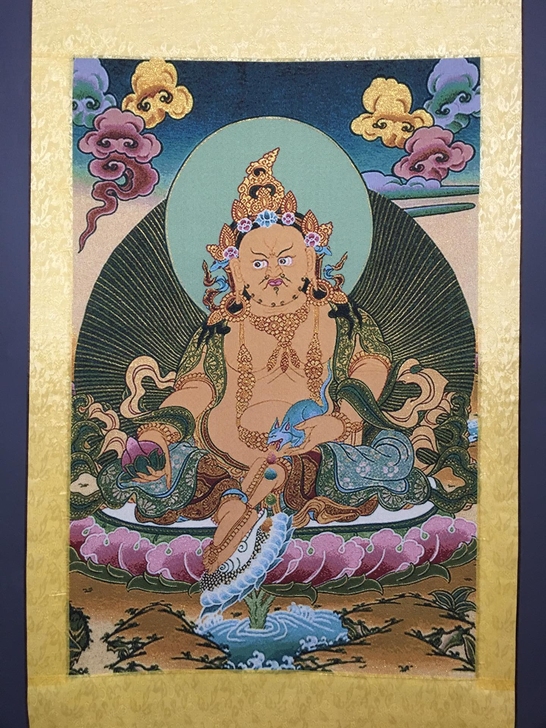 黄财神(新),批发中堂唐卡刺绣画 织锦绣 ...
