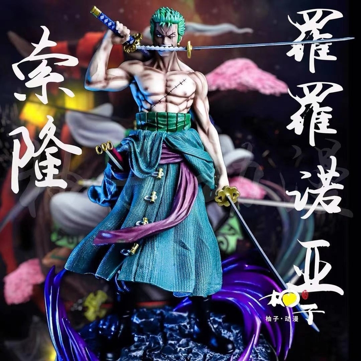 诚信商家！！！海贼王索隆路飞雷神艾斯动漫手...