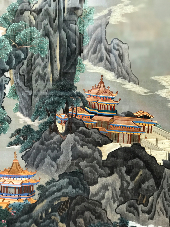 客厅挂画沙发背景墙装饰画办公室大气国画版画...