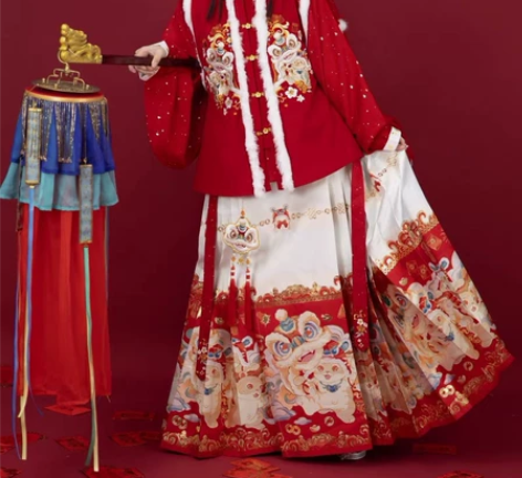 六仙书阁【如虎添翼】汉服圆领比甲对襟短袄仿...