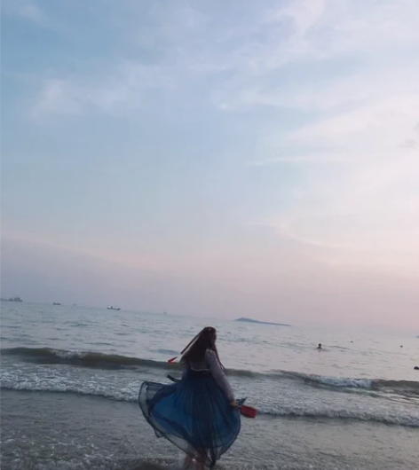 汉服远山乔葵生汉服女夏款唐风少女元气向日葵...