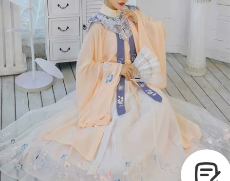 裳云兮原创汉服【玉蝴蝶】明制立领长衫百迭裙...