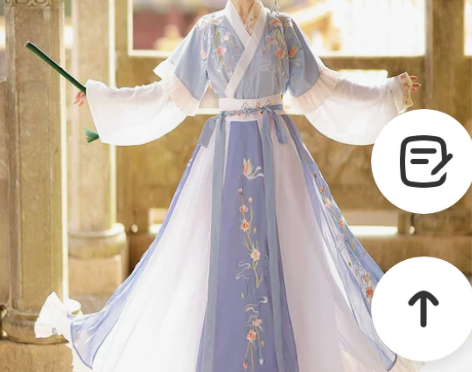 妃亦坊原创汉服女【蝶悦色】晋制半臂中国风交...