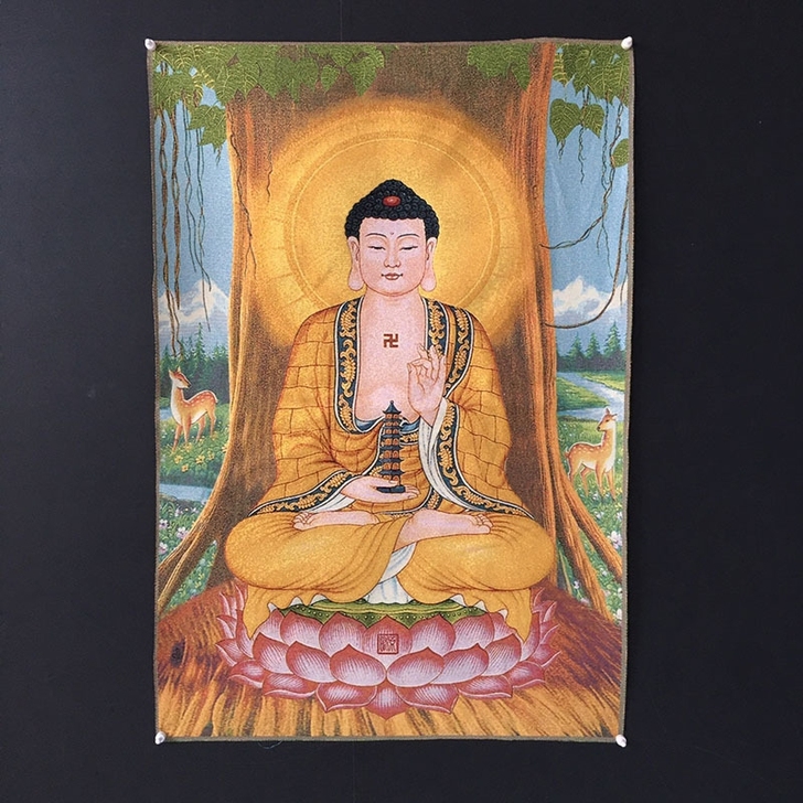 老货市场淘的织锦画挂画 老物件杂件苏绣手工...