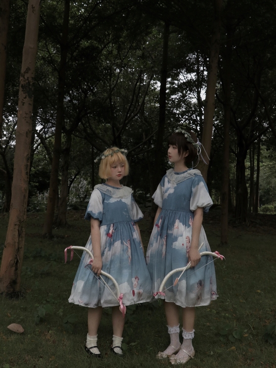 Labeau-柚子-日系少女油画感天空天使...