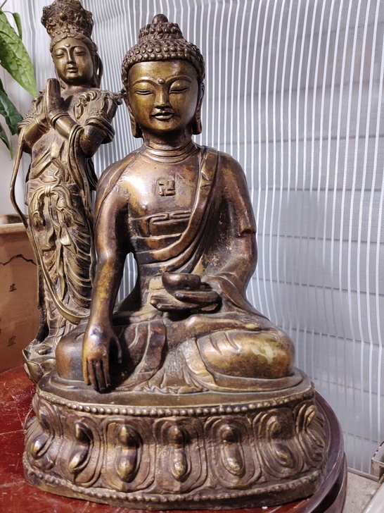 老铜佛像，六十年左右，非懂勿售，懂得来聊，...