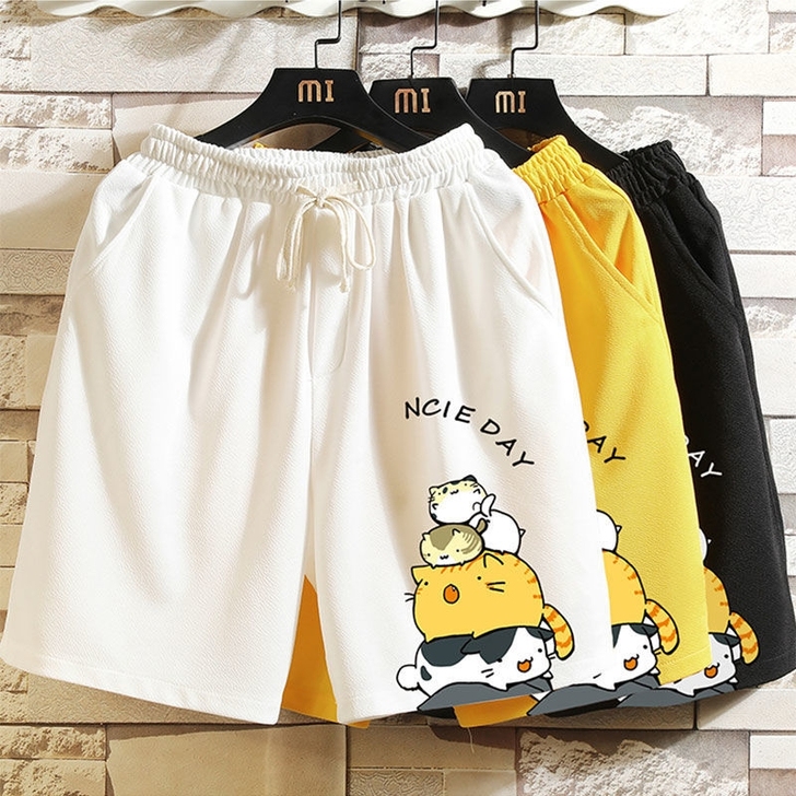 运动短裤男士休闲五分裤潮流宽松夏季篮球裤子...