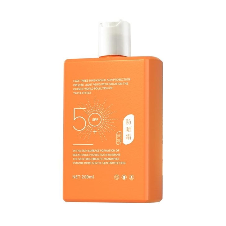 【荣晟采洁防晒霜200ml*2瓶】大橙瓶便...