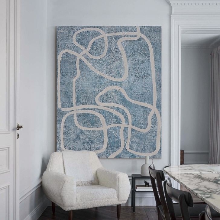 客厅挂画抽象肌理质感油画纯手绘装饰画