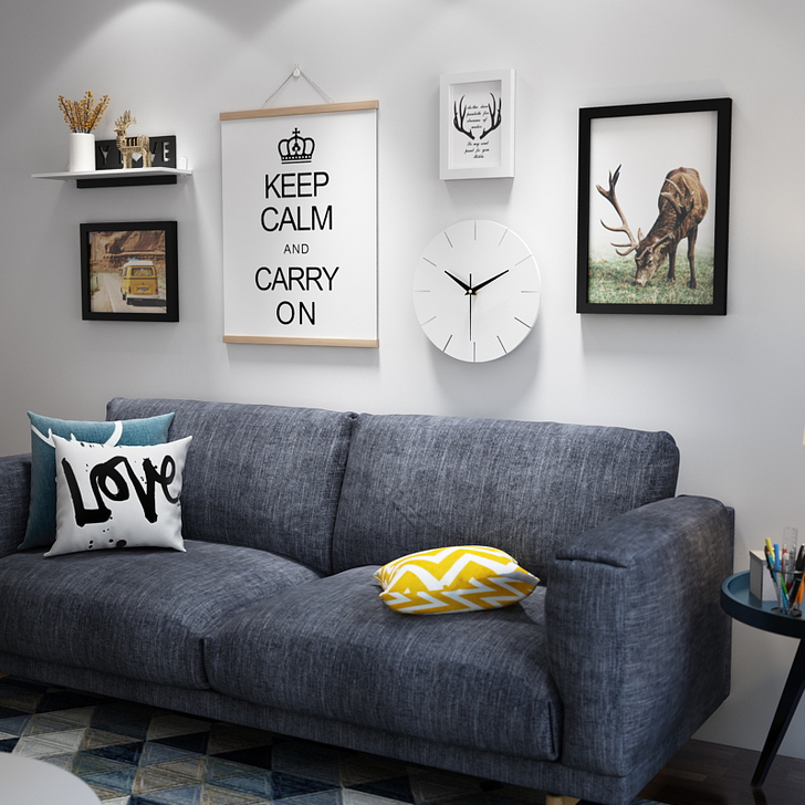 北欧风格客厅家居装饰画沙发背景墙卧室餐厅墙...