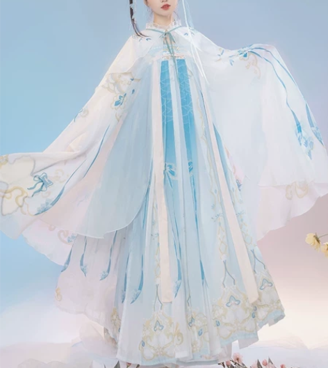 妃亦坊原创汉服【风涟】唐制齐胸襦裙披风斗篷...