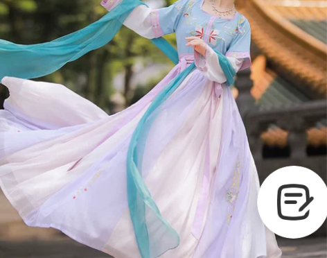 妃亦坊原创汉服女【琳琅】坦领半臂三件套齐腰...