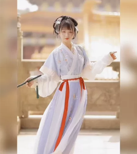 全新！妃亦坊汉服【蝶悦色】三件套 晋制半臂...