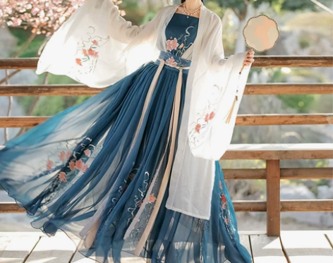 含娇原创汉服女宋制三件套齐腰襦裙仙气大袖衫...