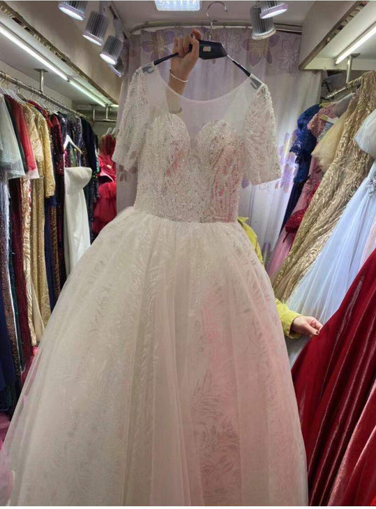 婚纱  80cm拖尾婚纱