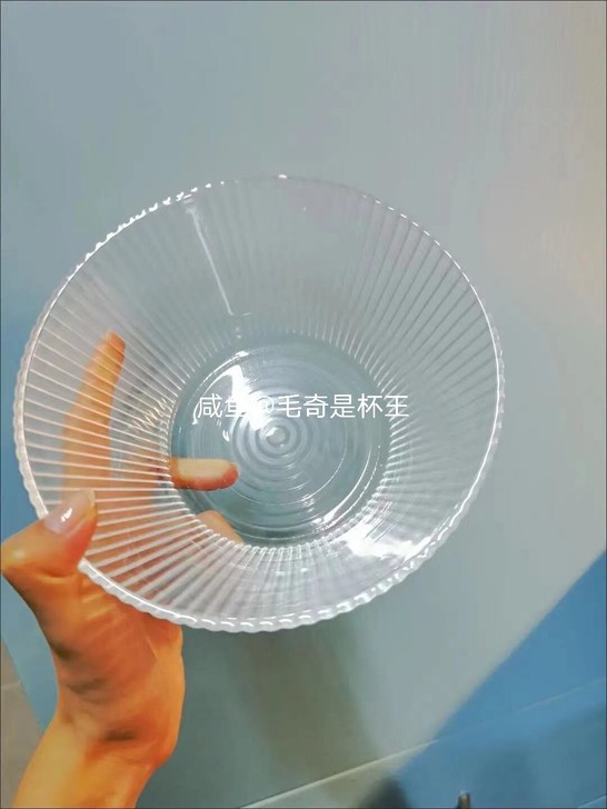 日式创意水晶玻璃碗透明可爱水果沙拉碗高颜值...