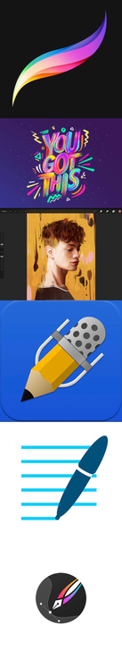 Procreate  Notability...